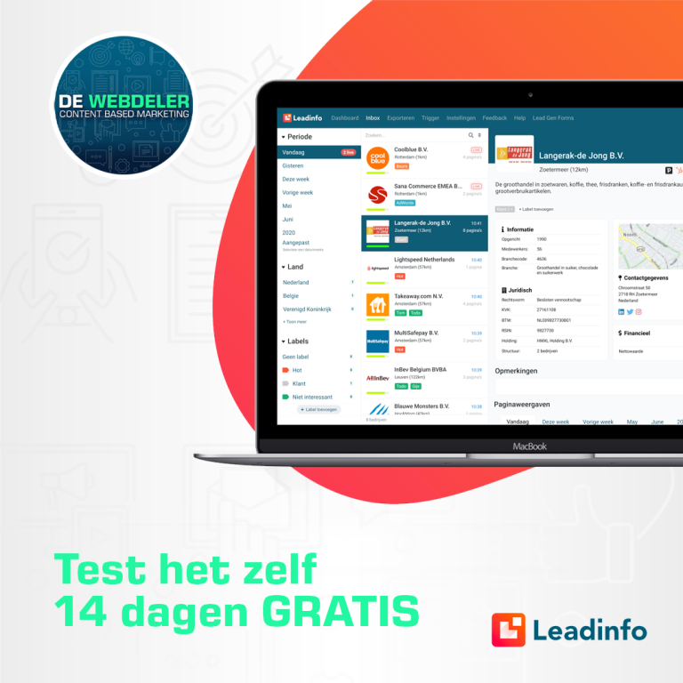 leadinfo 14 dagen gratis testen