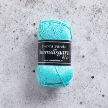 Bomullsgarn 8/4, light turquoise