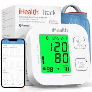 iHealth Track Smart Upper Arm Blood Pressure Monitor with Wide Range Cuff