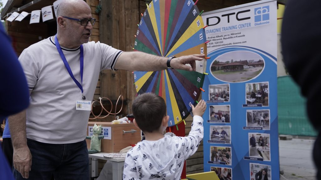                                            The Wheel of Fortune was a big attraction for kids.