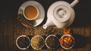 Masala tea with spices.National indian traditional beverage with tea, milk and spices.