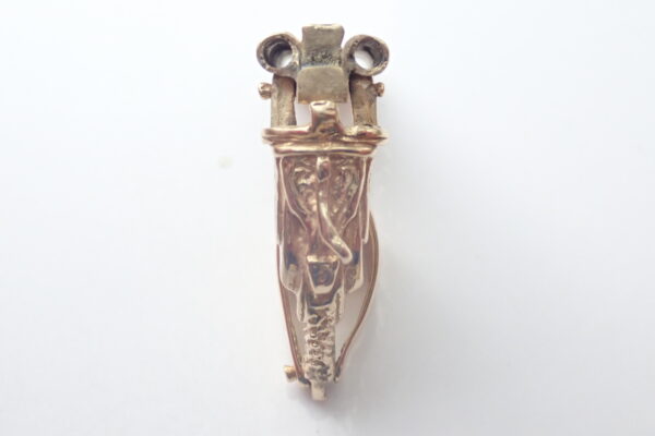 375 Gold Large Opening Shotgun Pendant - 20grams