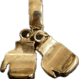 9ct 375 Gold Double Boxing Glove Pendant