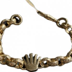 9k gold, Gents Crown Beltcher Bracelet