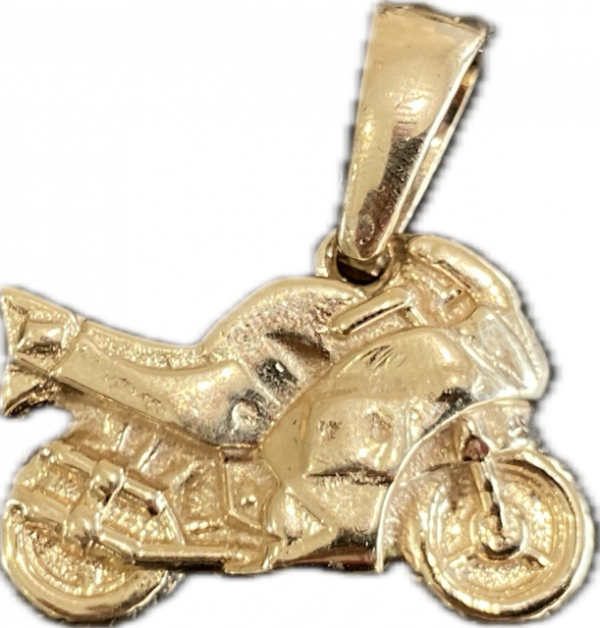 9ct gold, Super Motorbike pendant