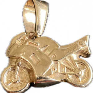 9ct gold, Super Motorbike pendant