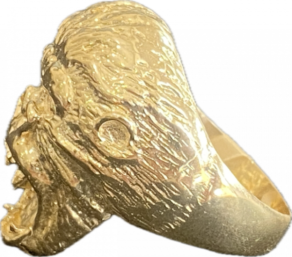 Solid 9ct Gold Gents Gorilla Ring