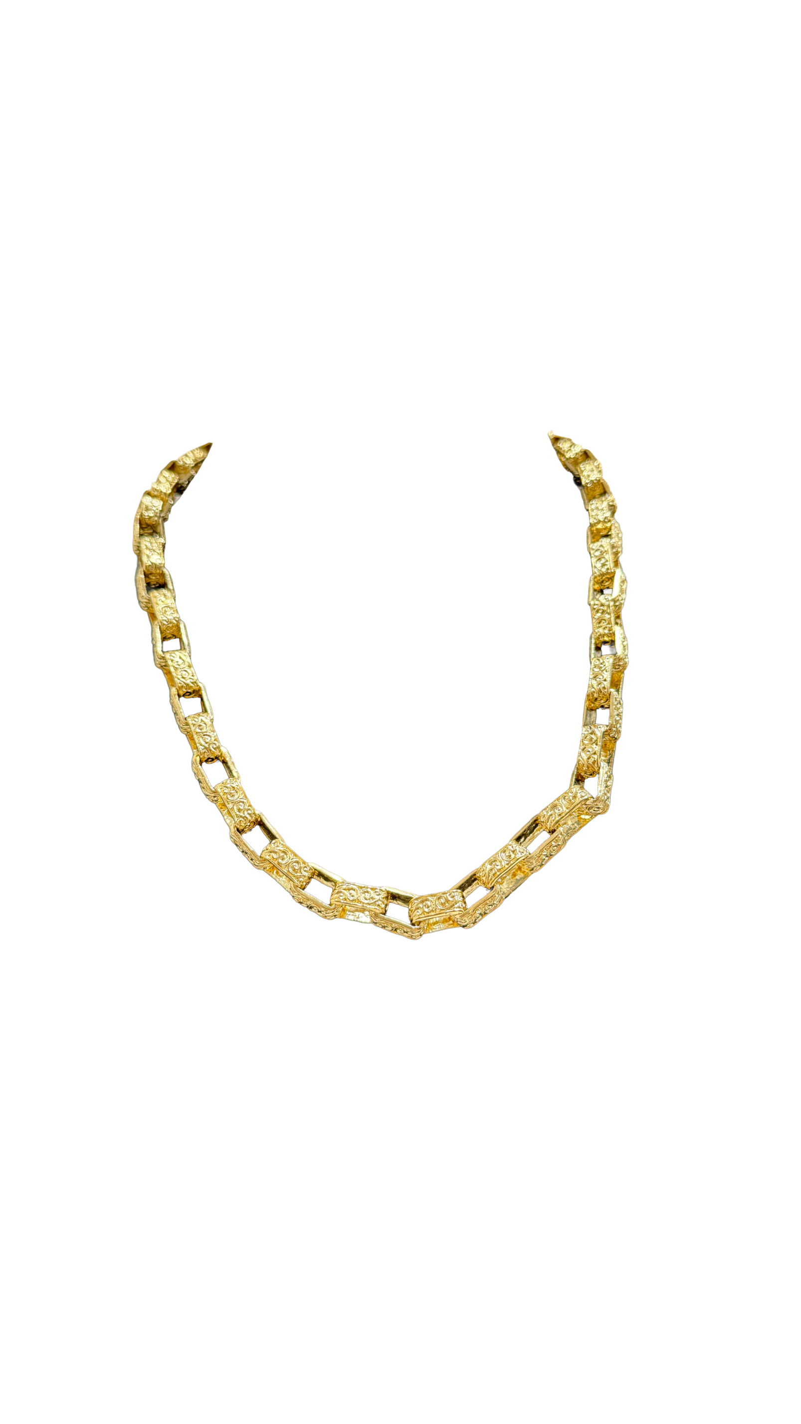 9ct Gold Gypsy Chain Necklace — Hand-Finished British Hallmarked Jewellery 9ct Gold Gypsy Chain Necklace — heavy 24-inch British hallmarked gold chain