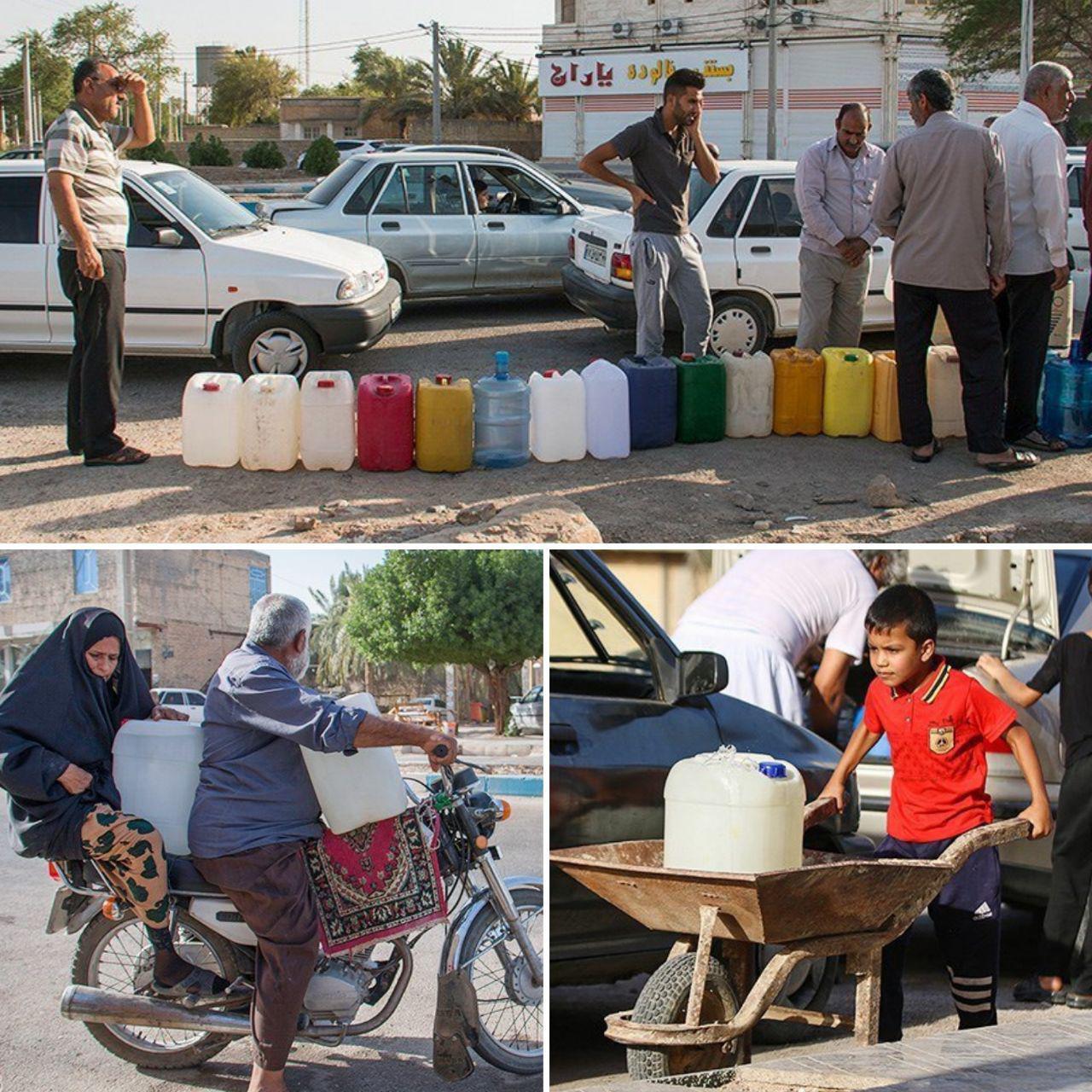 اعزام وحوش سرکوبگر به شهرهای خوزستان برای حل مشکل آب