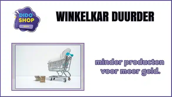 Je winkelkar duurder.