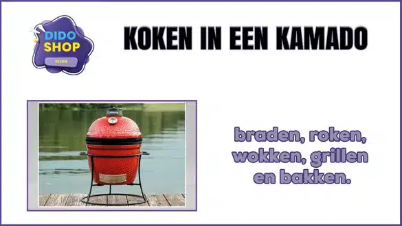 Koken in een Kamado.