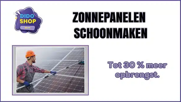 Zonnepanelen schoonmaken.