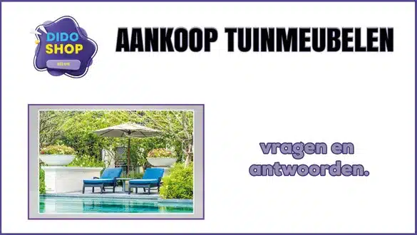 Aankoop tuinmeubelen.