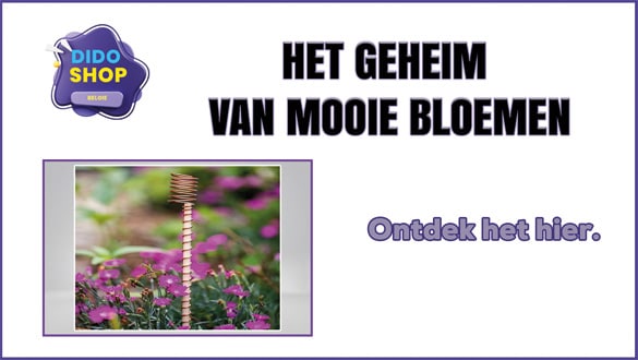 Het geheim van mooie bloemen.