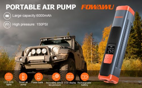 De beste draagbare compressor: FOWAWU 150PSI 6000mAh Draagbare luchtcompressor
