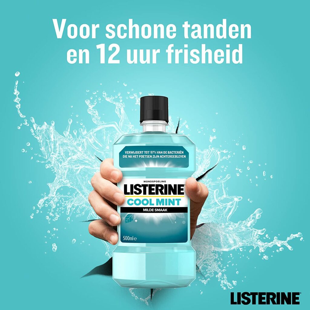 Listerine voor schone tanden en frisheid.