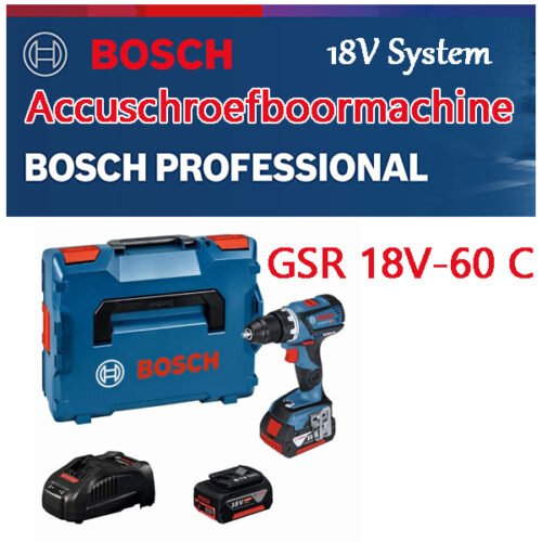 Bosch Professional Accuschroefboormachine GSR 18V-60 C