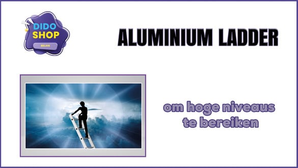 Aluminium ladder om hoge niveaus te bereiken