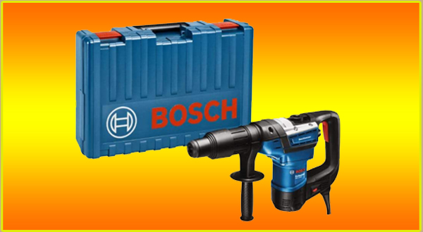 Bosch Professional Boorhamer GBH 5-40 D (SDS Max, incl. Extra handgreep, vetbuis, machinedoek, in koffer)