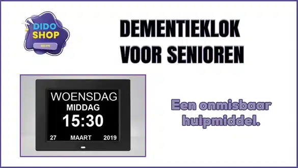 Dementieklok voor senioren