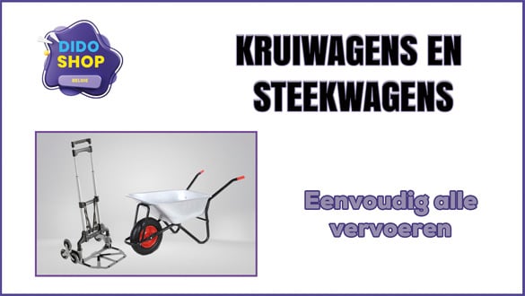 Kruiwagens en steekwagens gereedschap om alles gemakkelijk en eenvoudig te verplaatsen.