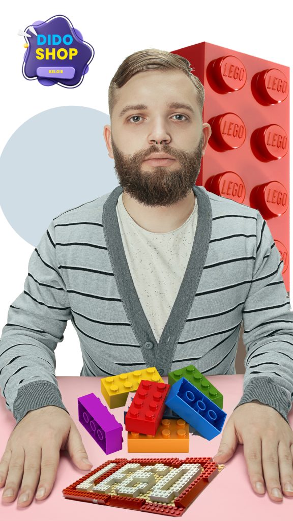 Dieter verkoper en Lego verzamelaar.