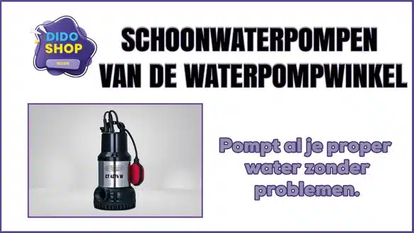 Schoonwaterpompen van de waterpompwinkel