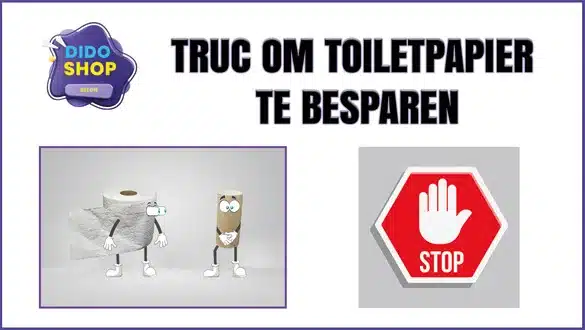 Truc om toiletpapier te besparen.