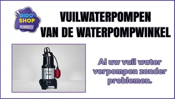 Vuilwaterpompen van de waterpompwinkel