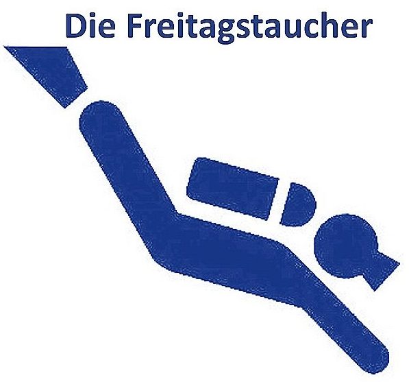 Das Logo der Freitagstaucher zeigt einen abtauchenden Taucher