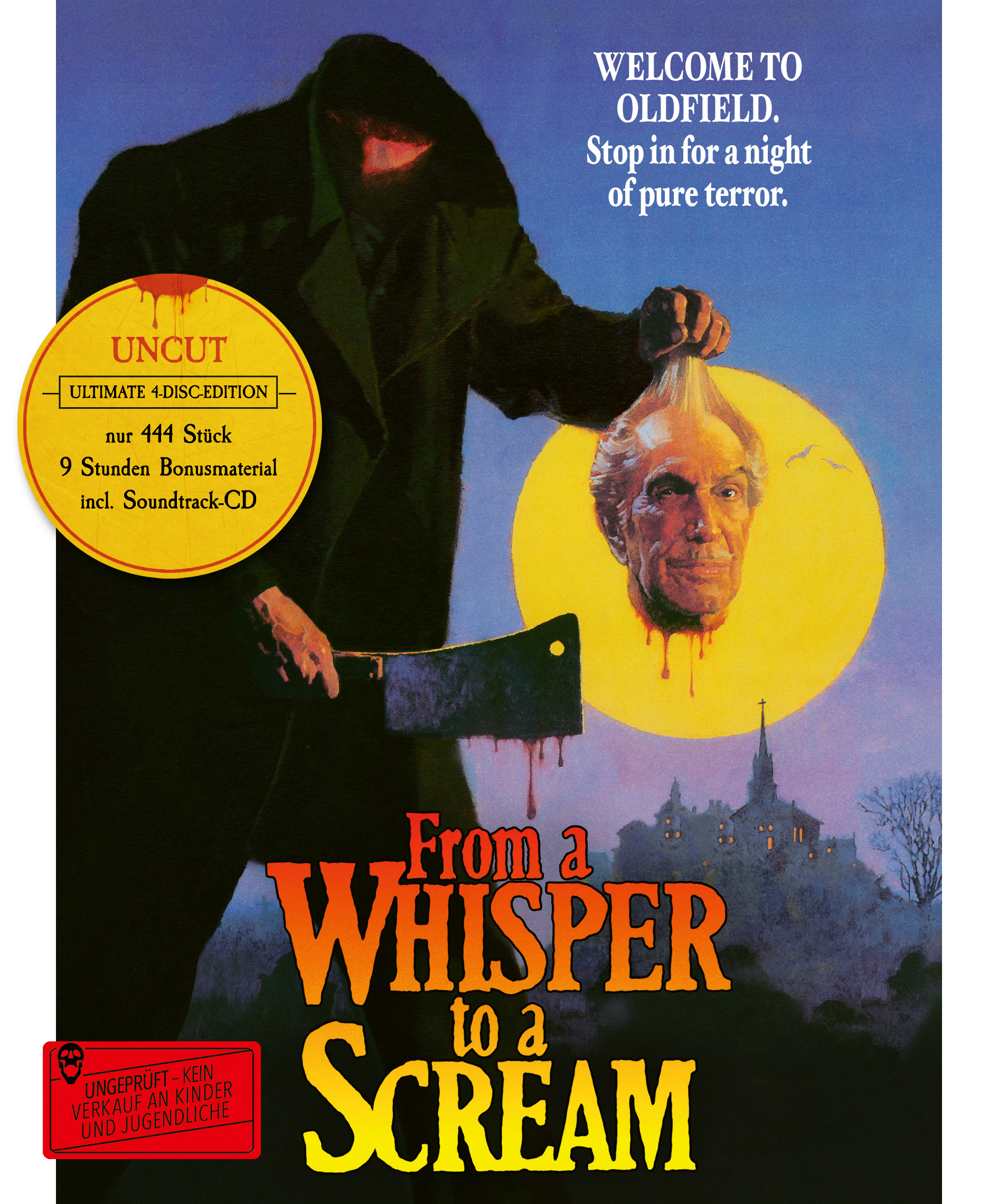 Die Nacht der Schreie – From a Whisper to a Scream (1987) – Ab sofort in 4  verschiedenen Ultimate 4-Disc-Edition-Mediabooks (3 Blu-rays & 1 Soundtrack  CD) exklusiv im Turbine Shop erhältlich