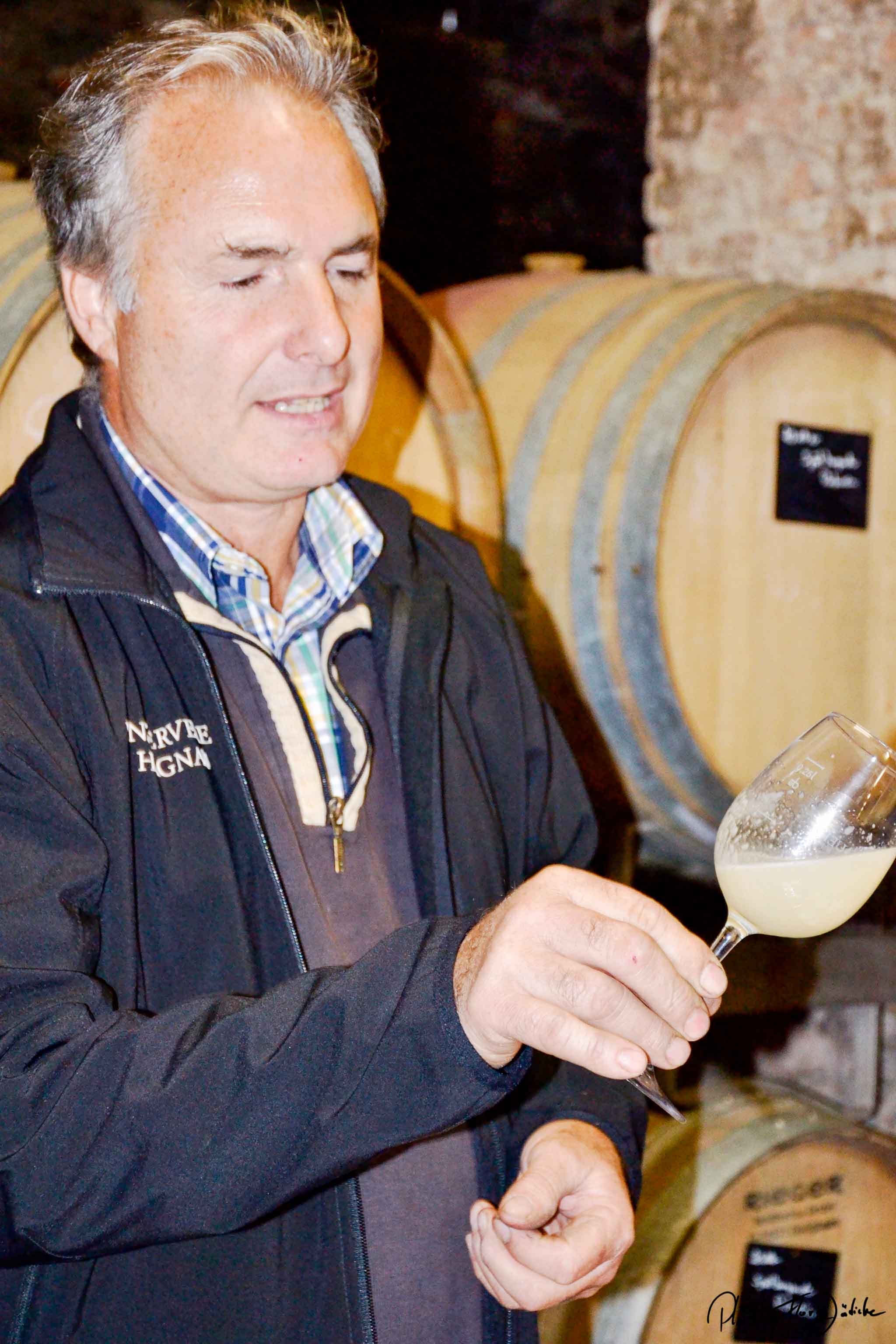 Spitzenweine werden das: Der Chef der Weinbaugenossenschaft in Hagnau Karl Megerle. Foto: Flora Jädicke
