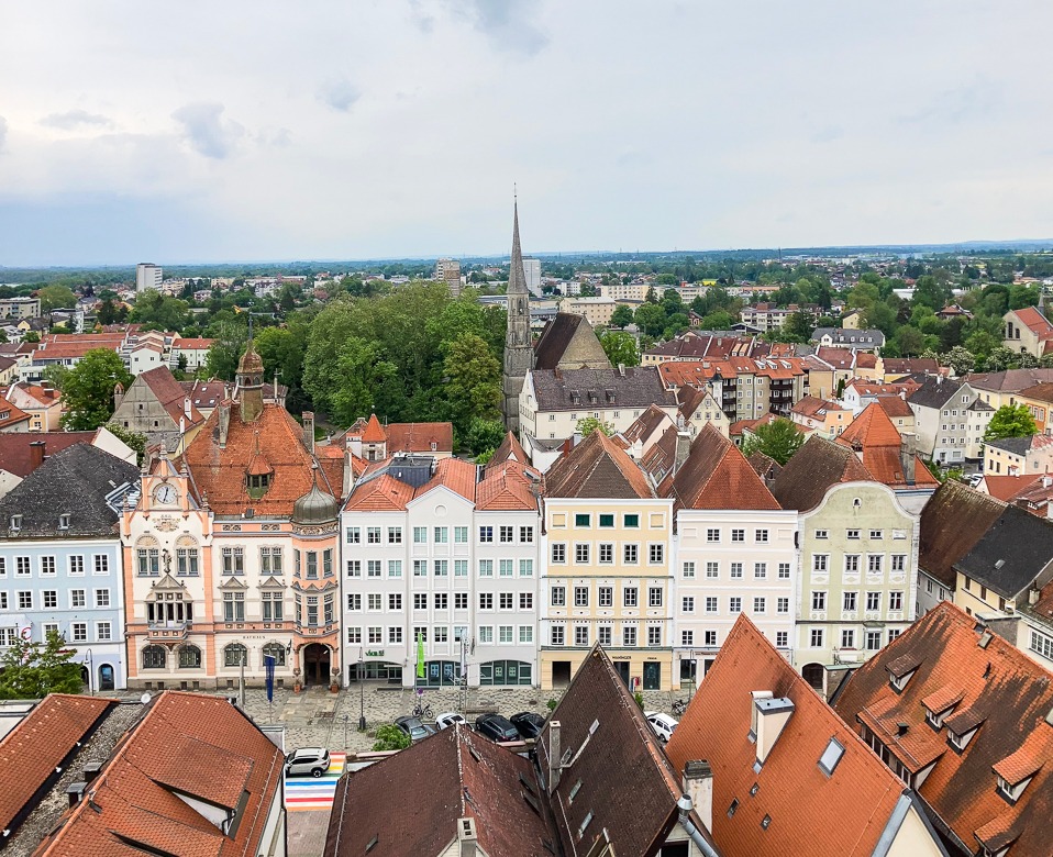 Über den Dächern von Braunau. Foto: Flora Jädicke