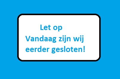 Eerder gesloten vandaag.