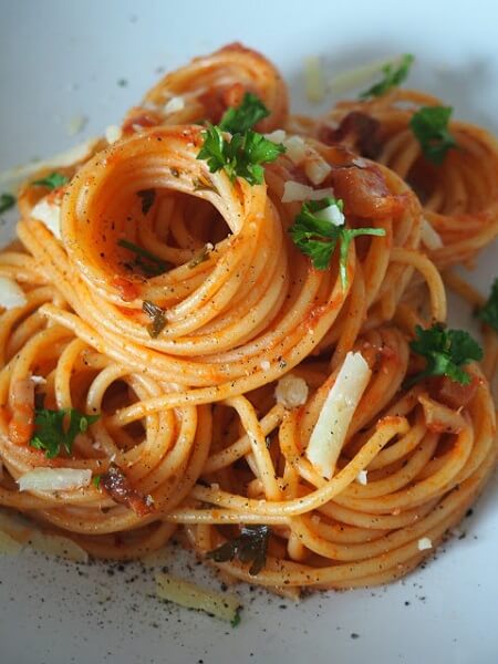 Hearts of Palm Veggie Pasta Spaghetti