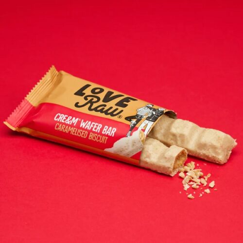 LoveRaw Cream Wafer Caramelised Biscuit