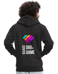 a person with dgc hoodie