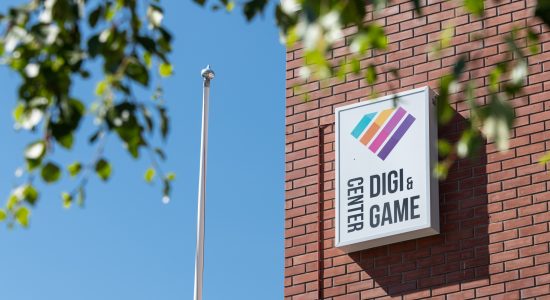 Digi & Game Center Logo on the outside of its premises