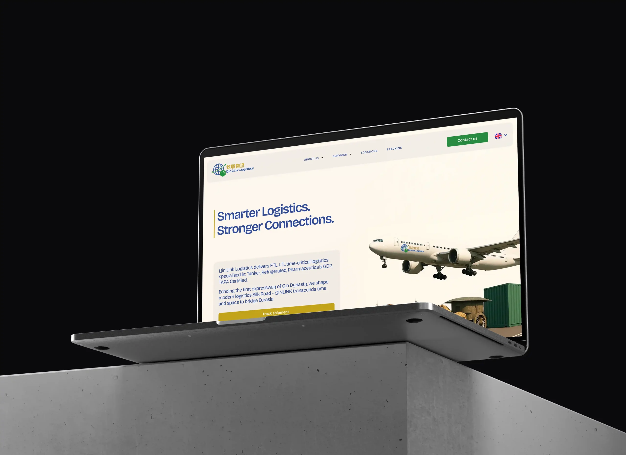 Qinlinklogistics nieuwe website