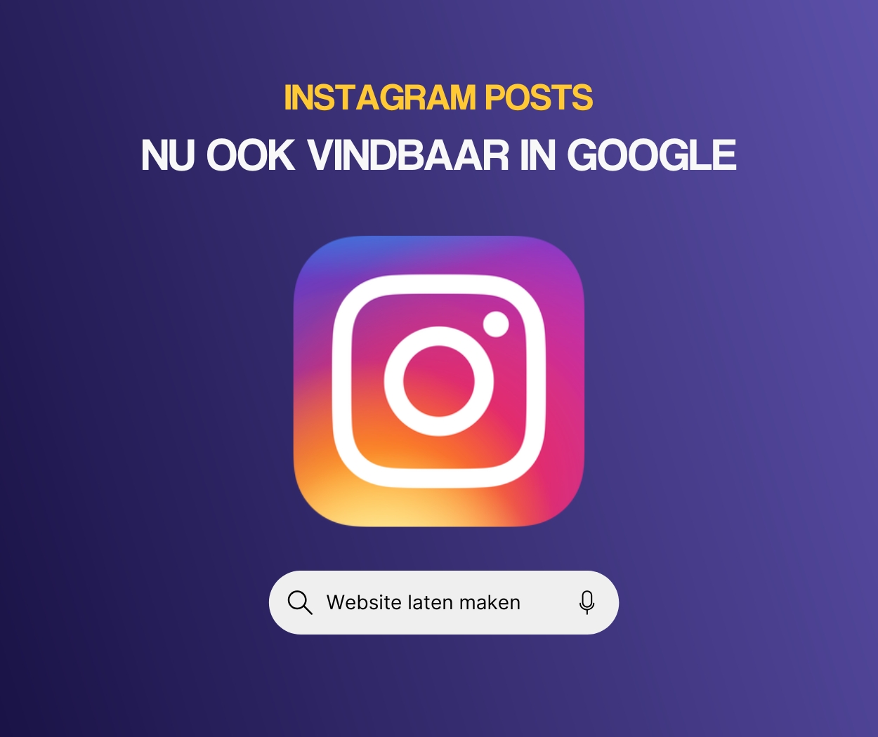 Instagram posts vindbaar in google
