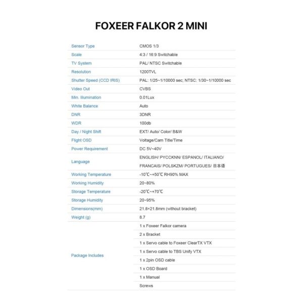Foxeer Falkor 2 Standard/Mini Red