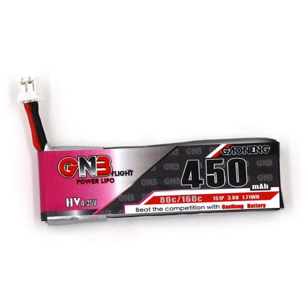 GNB 1S 3.8v HV 450mah LiPo Battery 80C GAONENG