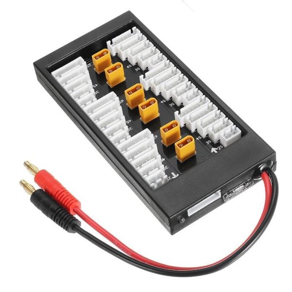 Multiladebrett for 1-6 LiPo-batterier - XH XT30