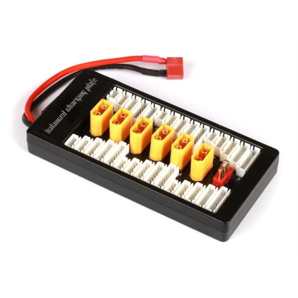 Multiladebrett for 1-6 LiPo-batterier - XH XT60