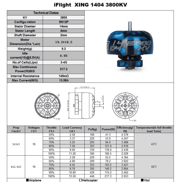 iFlight XING 1404 3800KV FPV Motor