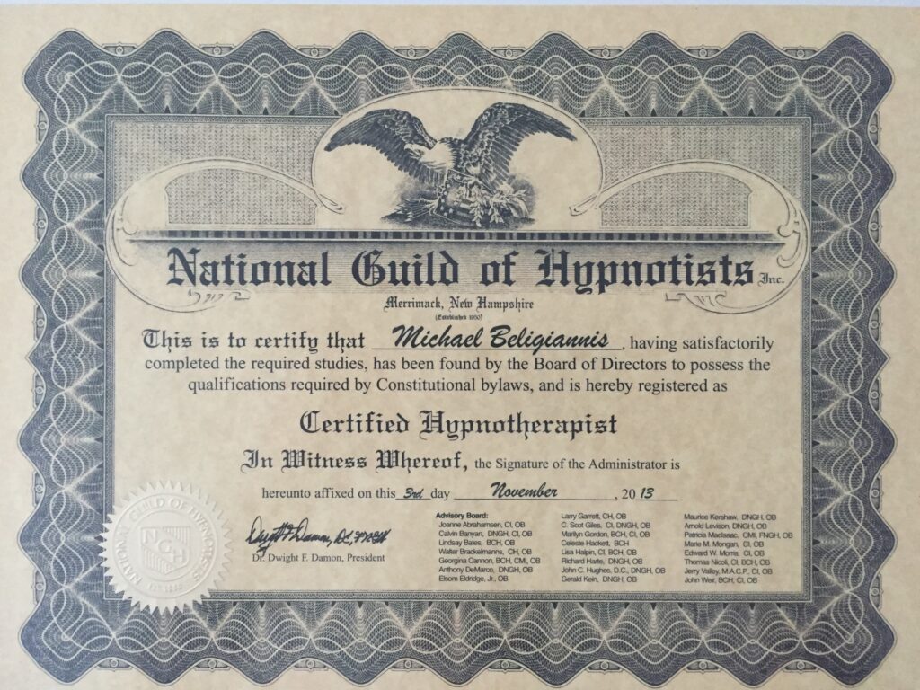 NGH certificeret hypnotisør Michael Beligiannis