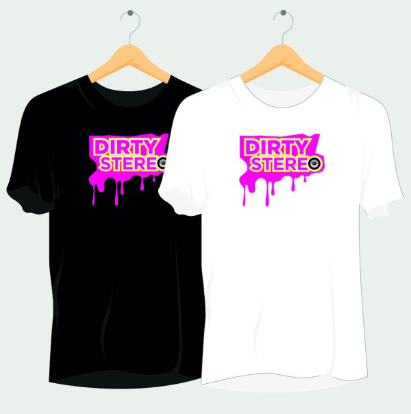 Dirty Stereo T-Shirt in Black and White