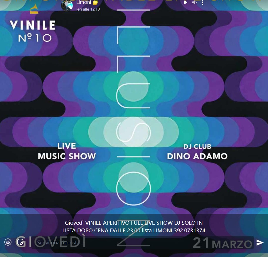 Vinile giovedì 21 Marzo 2024 