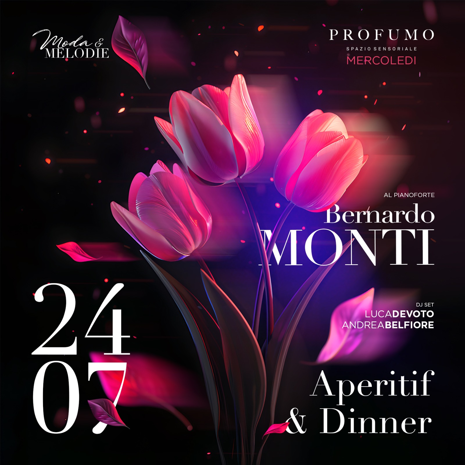 Mercoledì 24 luglio 2024 Aperitivo Djset Profumo Roma