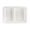 2-compartment tray and lid
